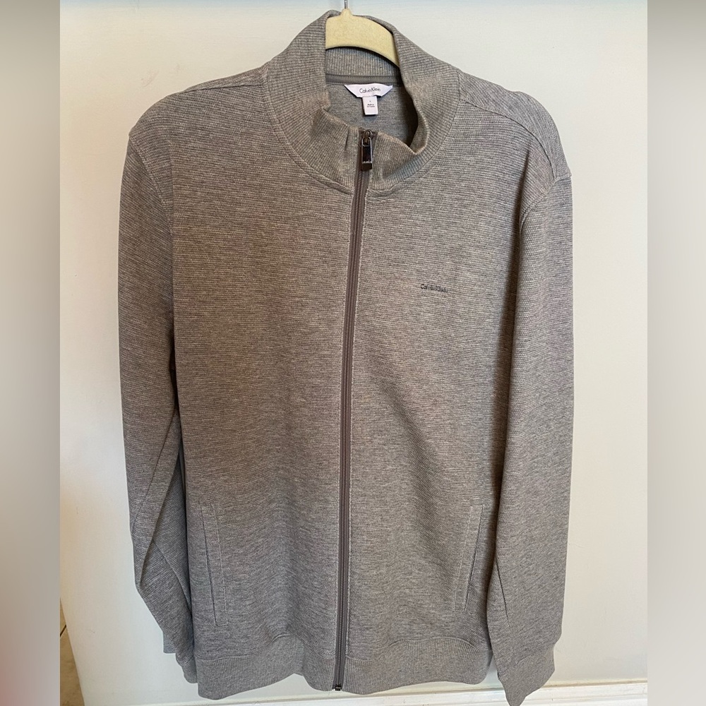Calvin Klein Gray Full Zip Light Jacket